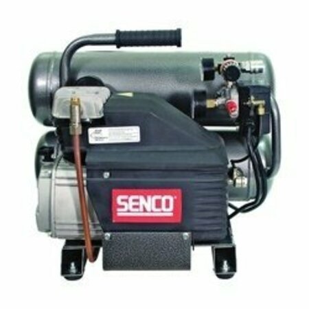 SENCO Air Compressor, 4.3 gal Tank, 2 hp, 115 V, 125 psi Pressure, 1-Stage, 4.4 scfm Air PC1131